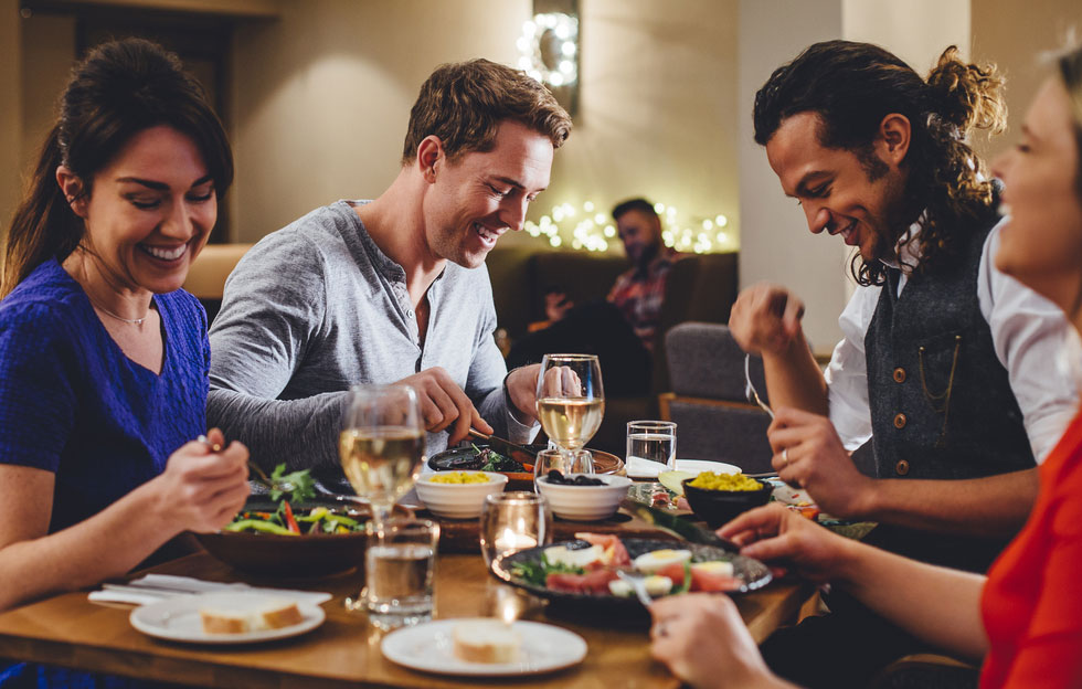 A busy restaurant